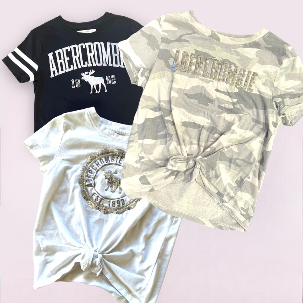 3 Abercrombie & Fitch kids tops - Picture 1 of 16